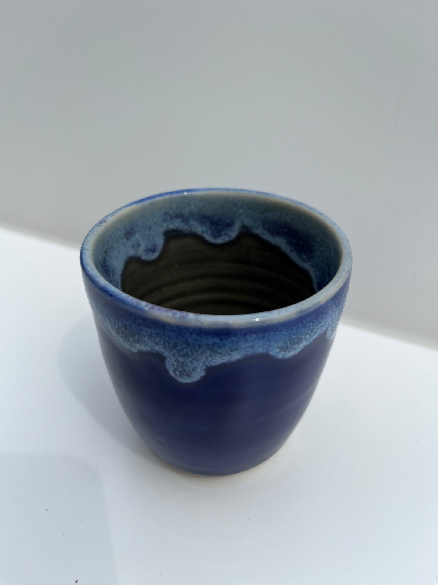 Small Drippy Blue Cup 1