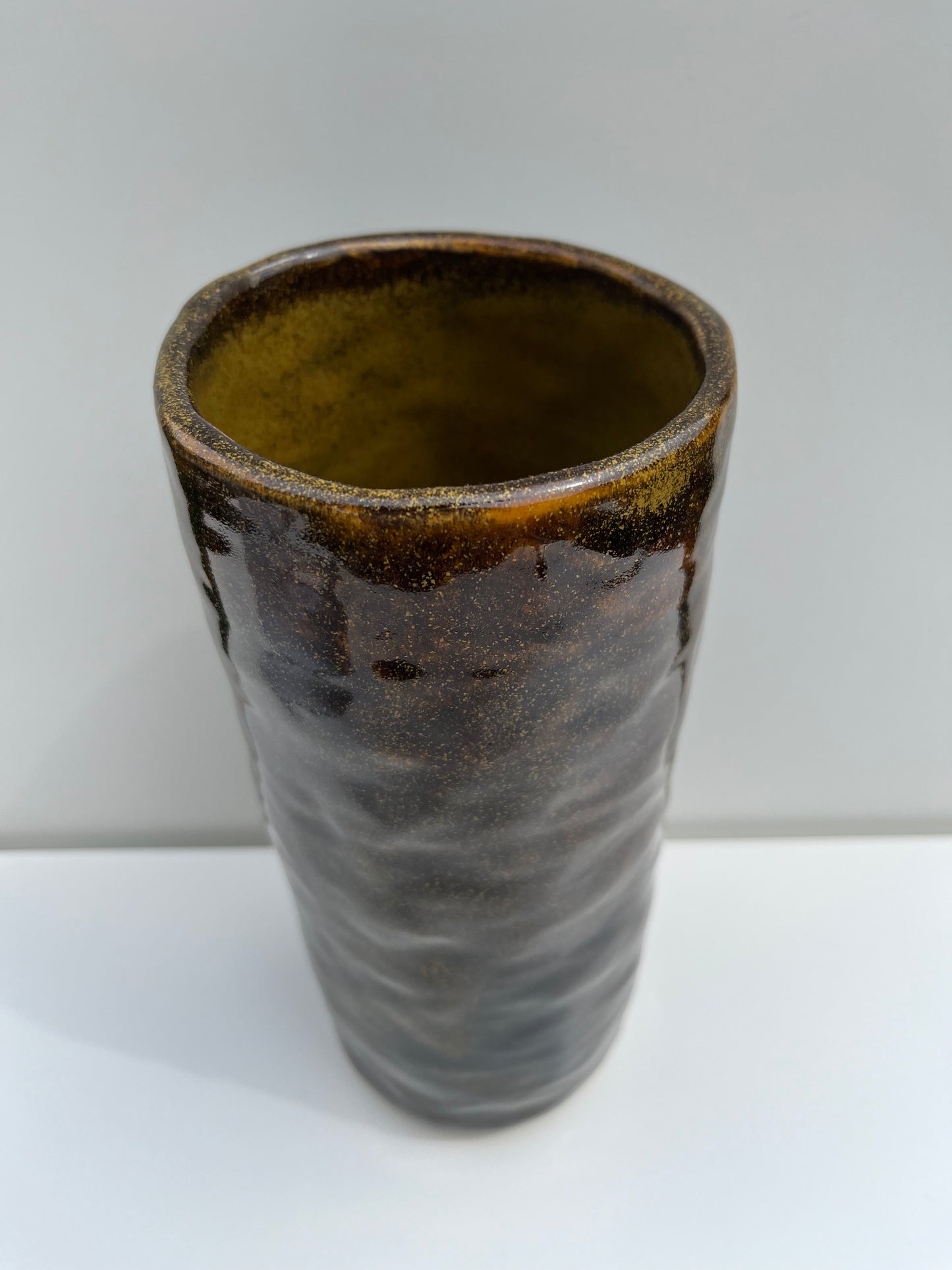 Amber Handbuilt Vase
