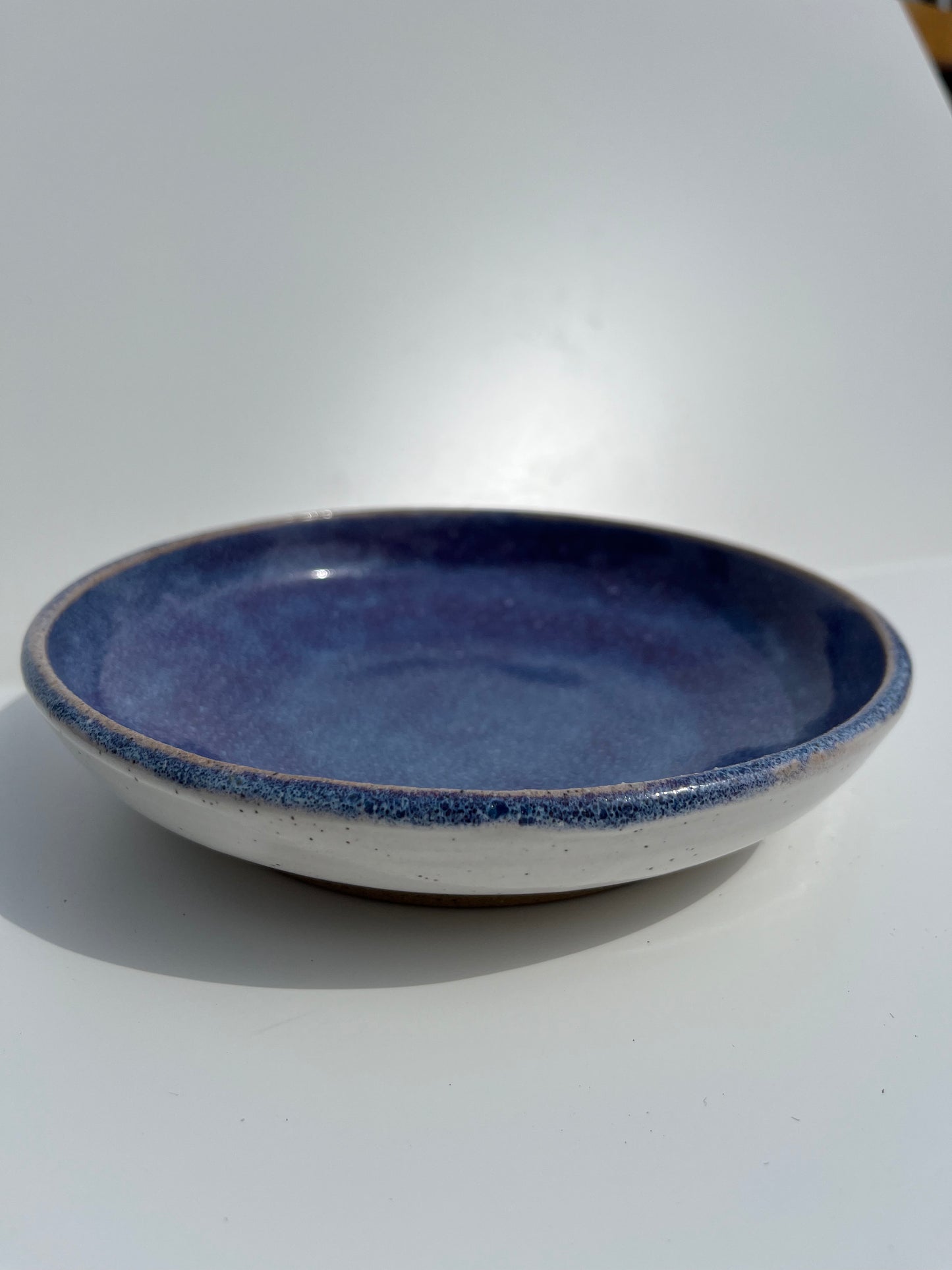 Small White and Blue Plate