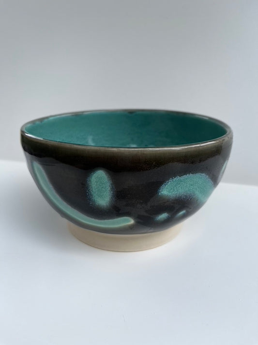 gray abstract bowl