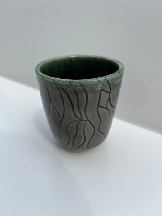 Small Green Mishima Cup