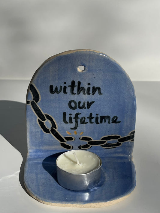 within our lifetime tea light holder 3