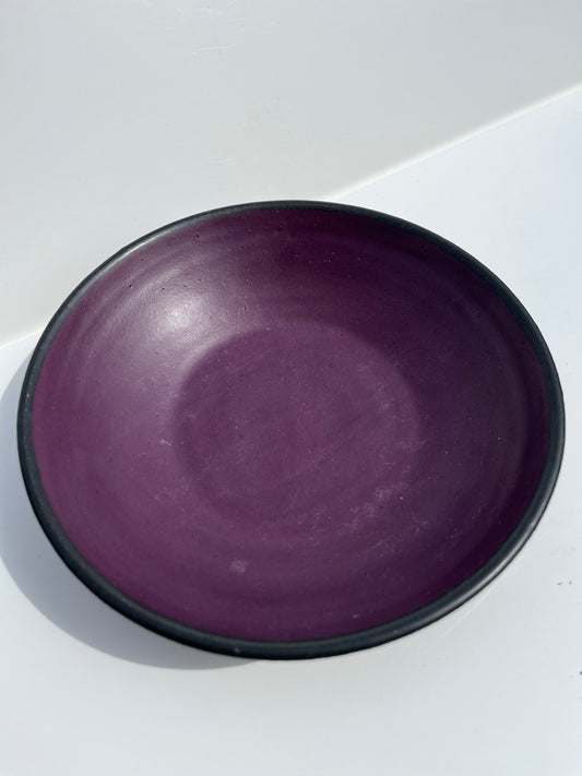 Smaller Purple Shallow Bowl