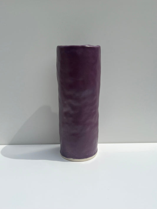 Purple Handbuilt Vase