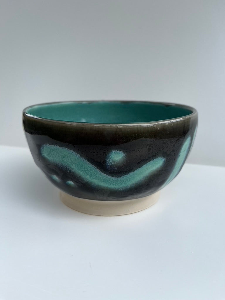 gray abstract bowl