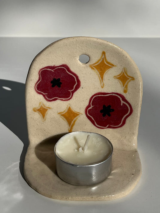 poppy tea light holder 1