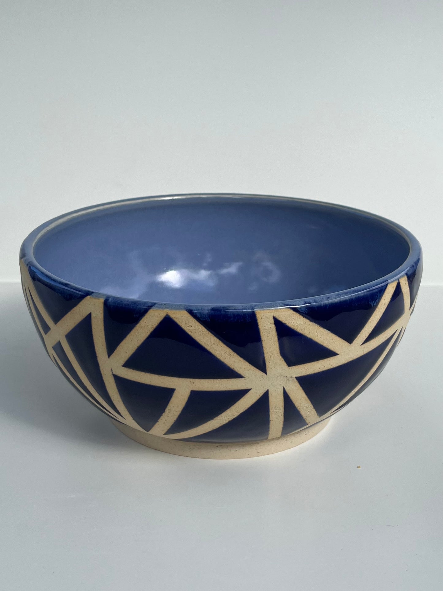 [second] cobalt geometric bowl