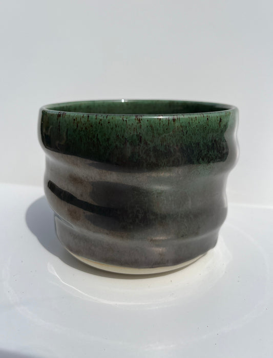 Green Swirl Planter