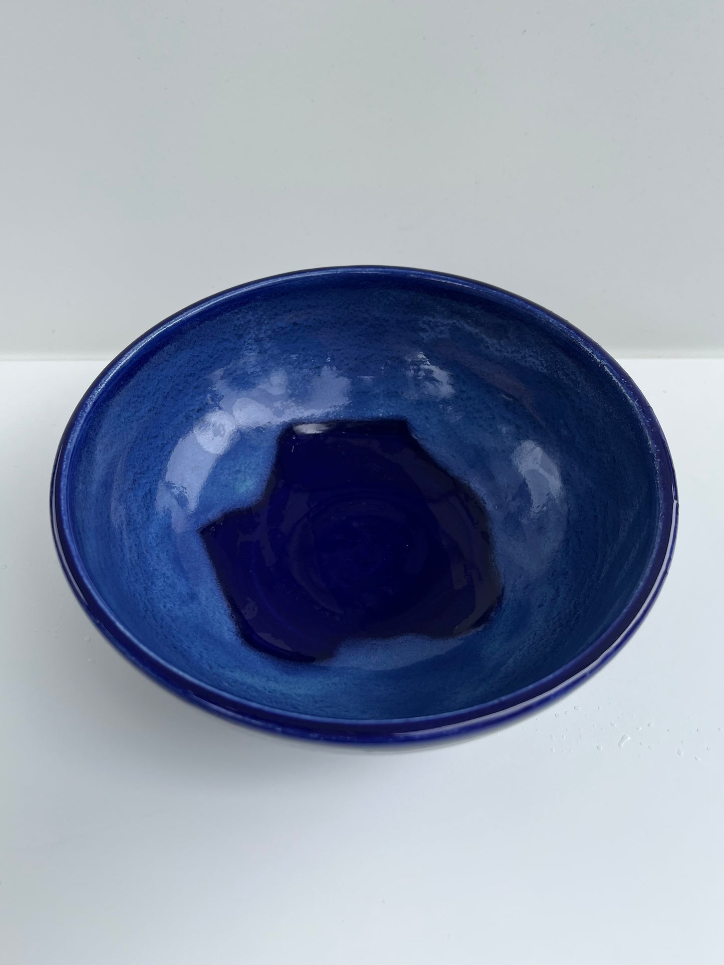 [second] low blue bowl