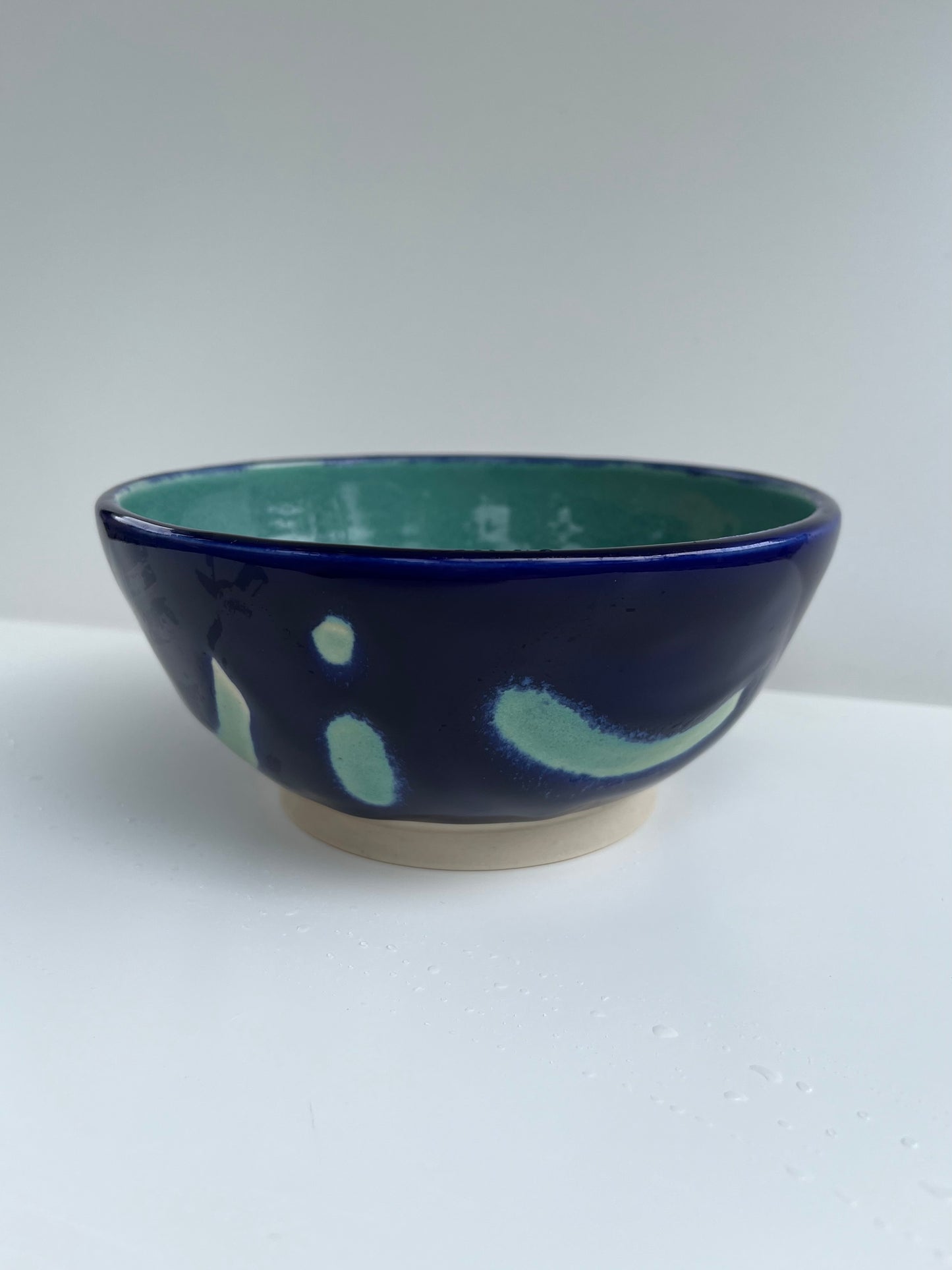 [second] blue abstract bowl