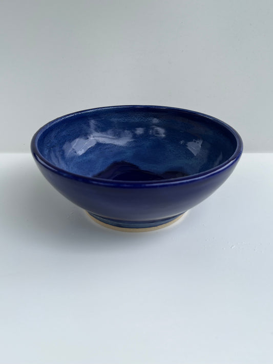 [second] low blue bowl